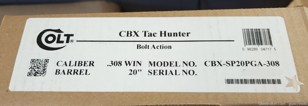 Colt CBX TacHunter 308Win Gray CBX-SP20PGA-308 Win 20" Layaway-img-14