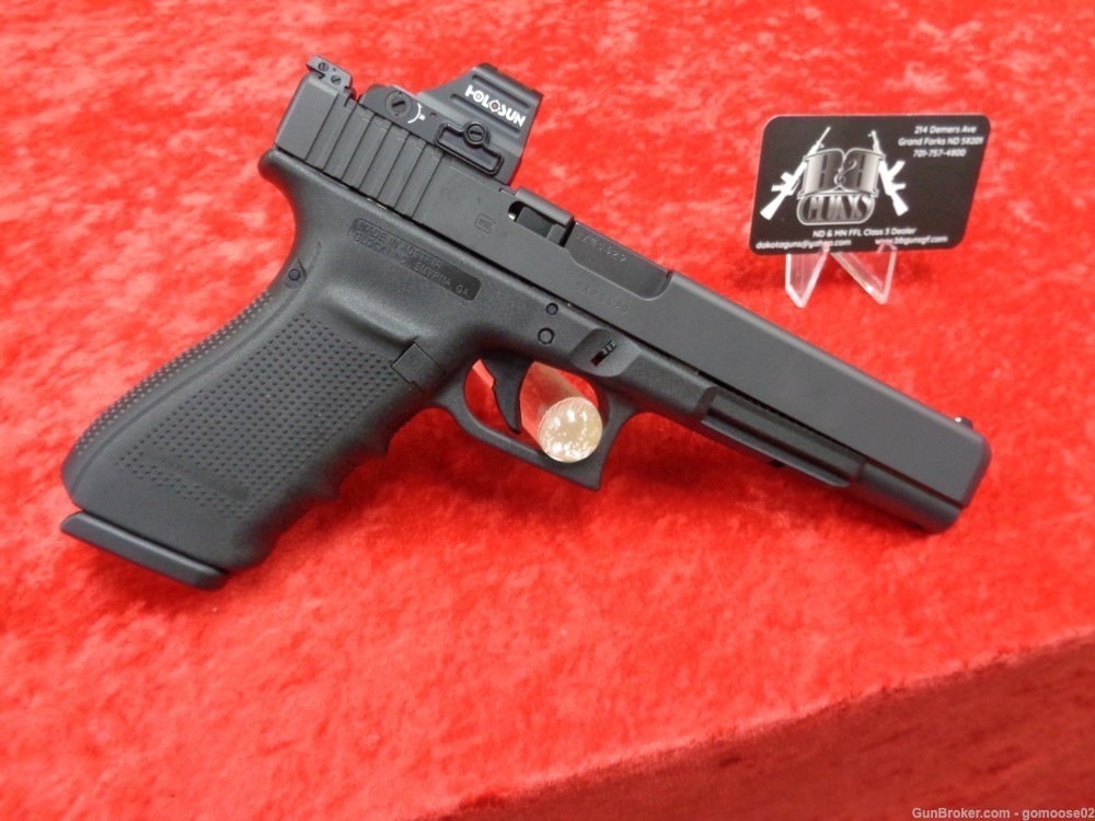 Glock 40 10mm G40 MOS Red Dot Optic 3 15rd Magazine 6" Adj Sight WE TRADE!-img-0