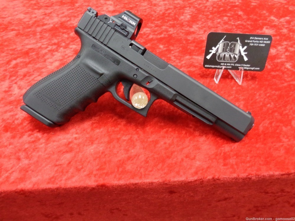 Glock 40 10mm G40 MOS Red Dot Optic 3 15rd Magazine 6" Adj Sight WE TRADE!-img-9