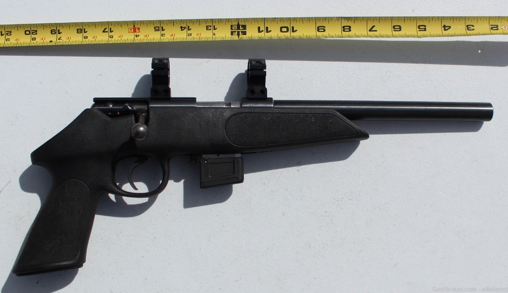 J.G. Anschutz 22 Mag Model 64P 64 P Bolt Action Handgun $1 Start No Reserve-img-0