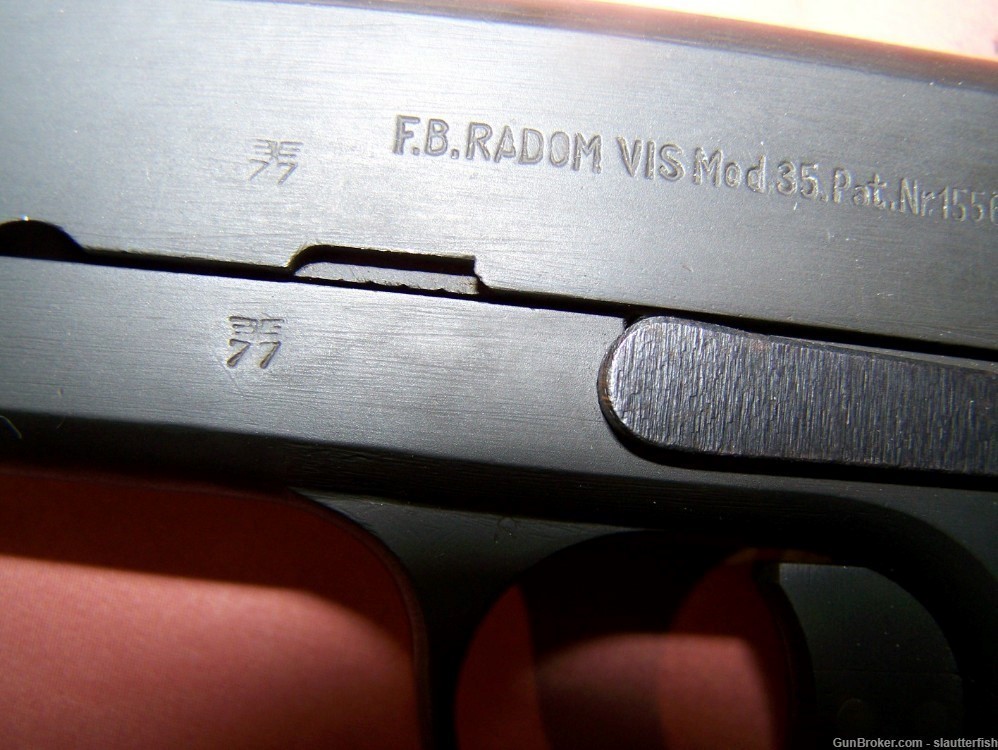 Very Late WWII Na zi Marked Steyr Phosphate Polish Radom Vis 35 Pistol Rig-img-3