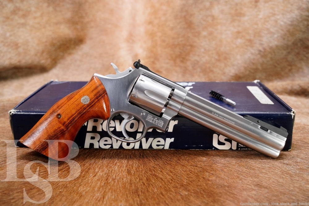 Smith & Wesson S&W Model 686-M Silhouette 104215 .357 Mag 6" Revolver & Box-img-0