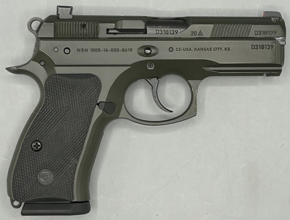 CZ 75 Compact P-01 OD Green 9mm Luger 3.6" DA/SA 15+1 CZ-USA CZ75 P 01 9x19-img-2