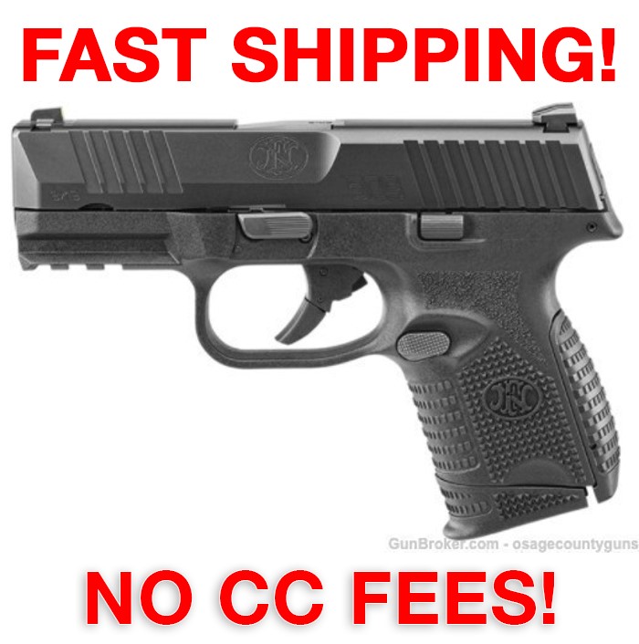 FN 509 Compact NMS BLK/BLK - 3.7" - 9mm - Brand New-img-0
