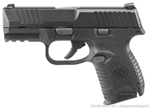 FN 509 Compact NMS BLK/BLK - 3.7" - 9mm - Brand New-img-1