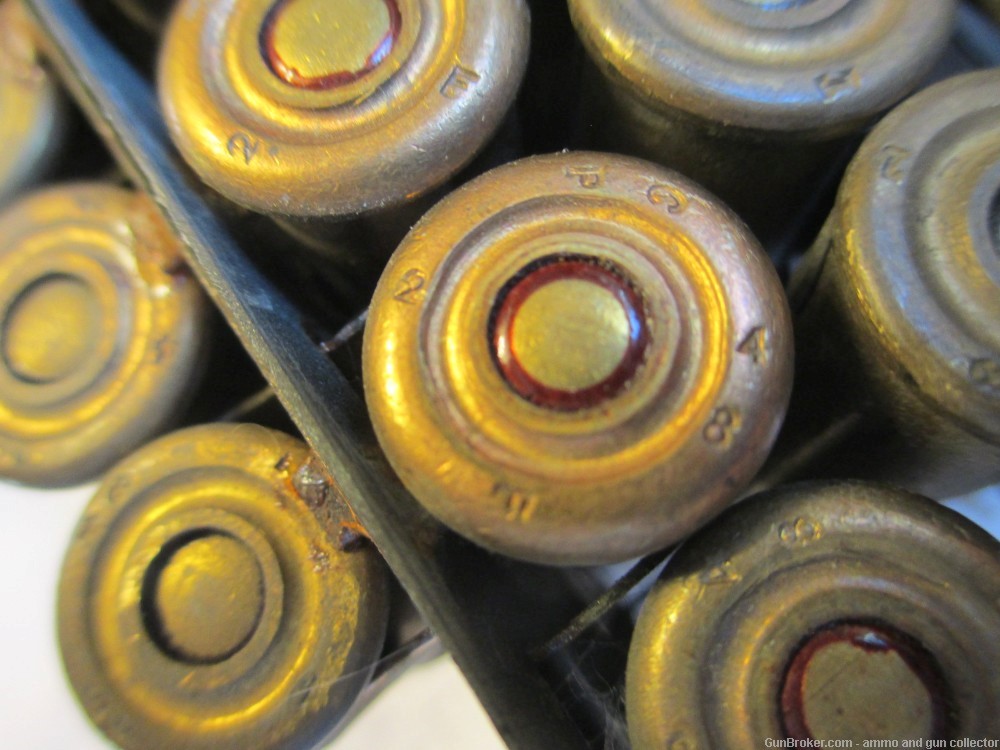 Six (6) Machine Gun feed strips of 8mm Lebel - 144 rounds, total-img-3