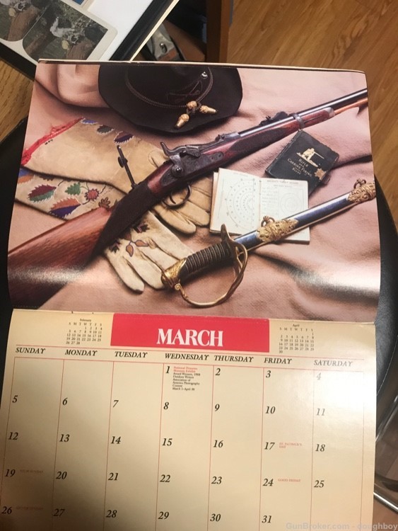 Guns of Old West 1989 U.S. Shooting Team Calendar-img-3