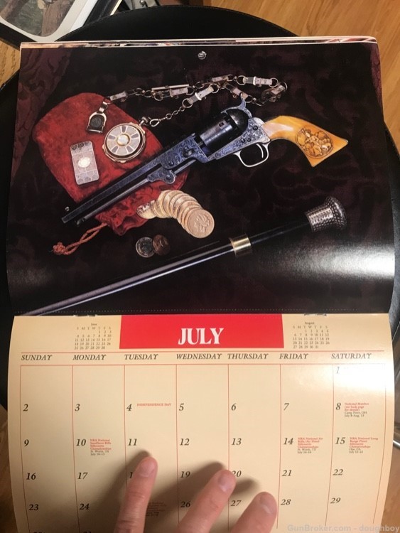 Guns of Old West 1989 U.S. Shooting Team Calendar-img-7