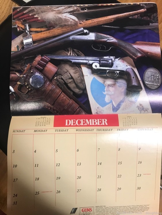 Guns of Old West 1989 U.S. Shooting Team Calendar-img-11