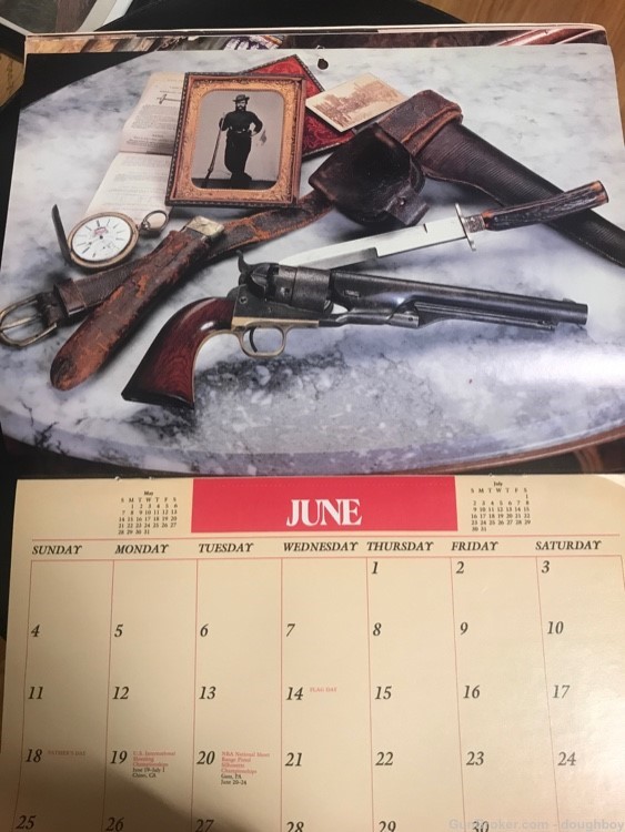 Guns of Old West 1989 U.S. Shooting Team Calendar-img-6