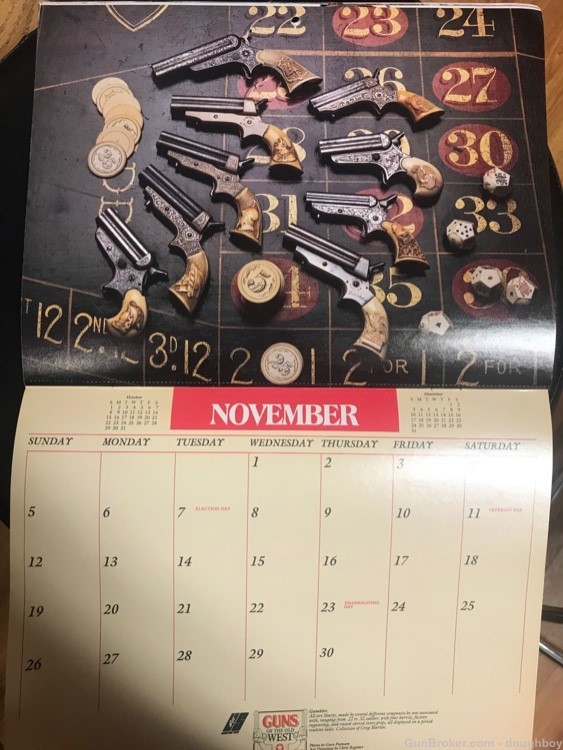 Guns of Old West 1989 U.S. Shooting Team Calendar-img-12
