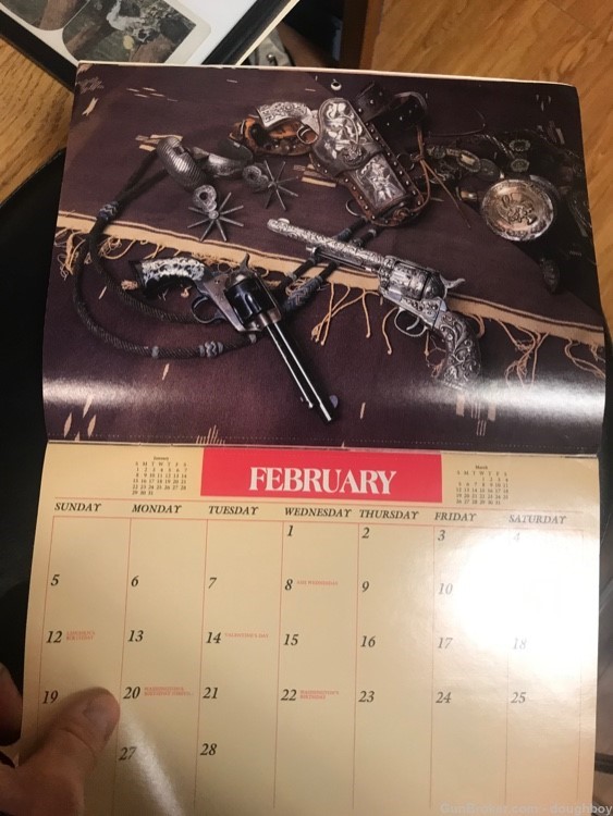 Guns of Old West 1989 U.S. Shooting Team Calendar-img-2