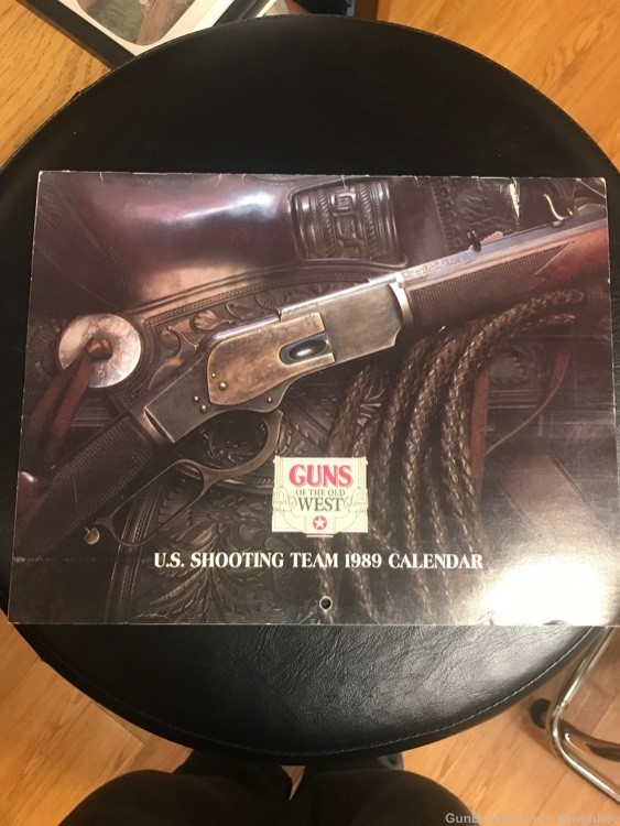 Guns of Old West 1989 U.S. Shooting Team Calendar-img-0