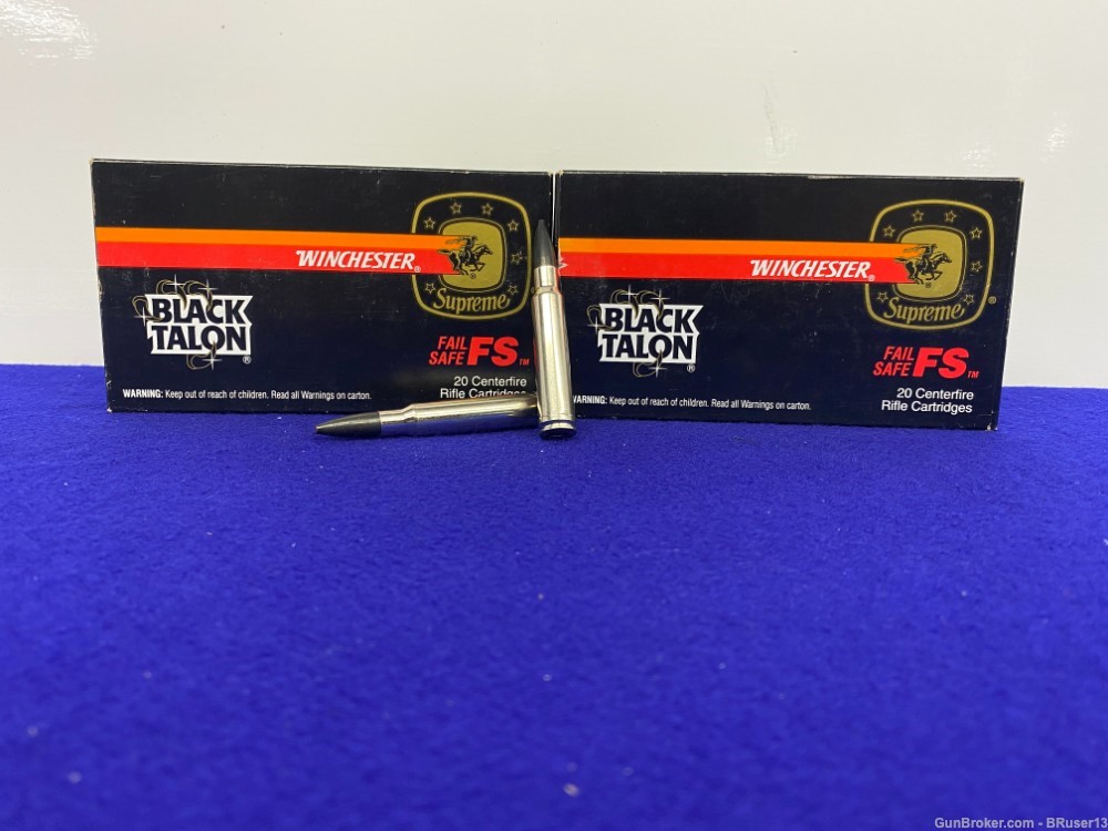 Winchester Black Talon .338 Win Mag 40 Rounds * QUALITY  POWERFUL AMMO *-img-0