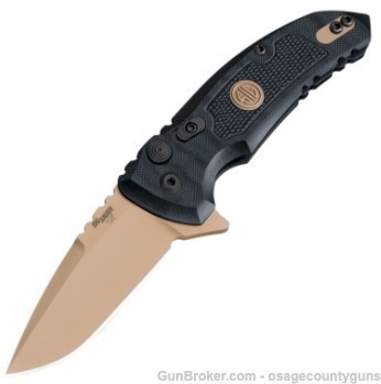 Hogue Knife, X1-MF Sig Scor 2.75 DPB FDE G10 Sld Blk -img-1