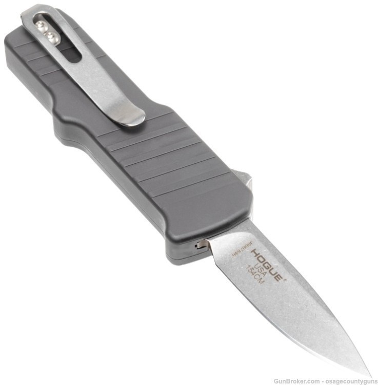Hogue HK Micro Incursion Auto OTF - Stainless Steel - 1.95" Blade - Clip Po-img-1