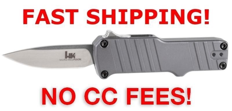 Hogue HK Micro Incursion Auto OTF - Stainless Steel - 1.95" Blade - Clip Po-img-0