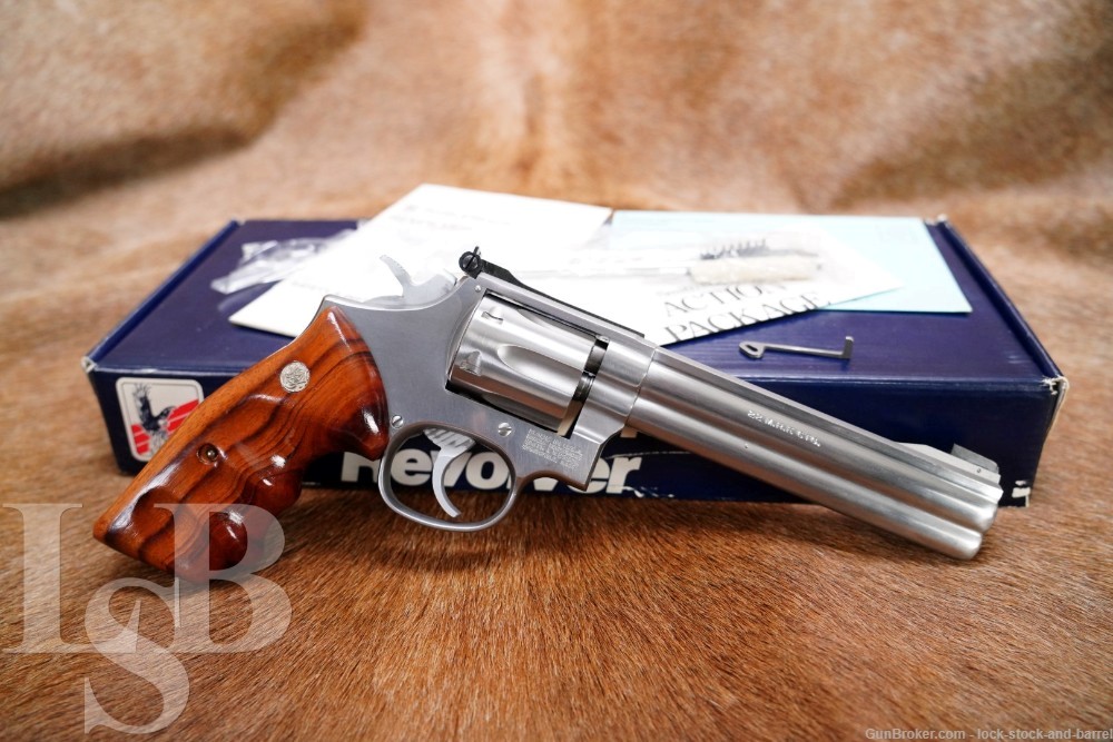 Smith & Wesson S&W Model 648 103668 .22 WMR 6" DA/SA Revolver & Box 1991-img-0