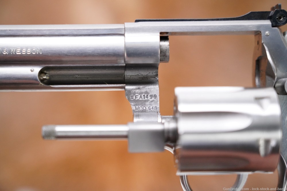 Smith & Wesson S&W Model 648 103668 .22 WMR 6" DA/SA Revolver & Box 1991-img-12