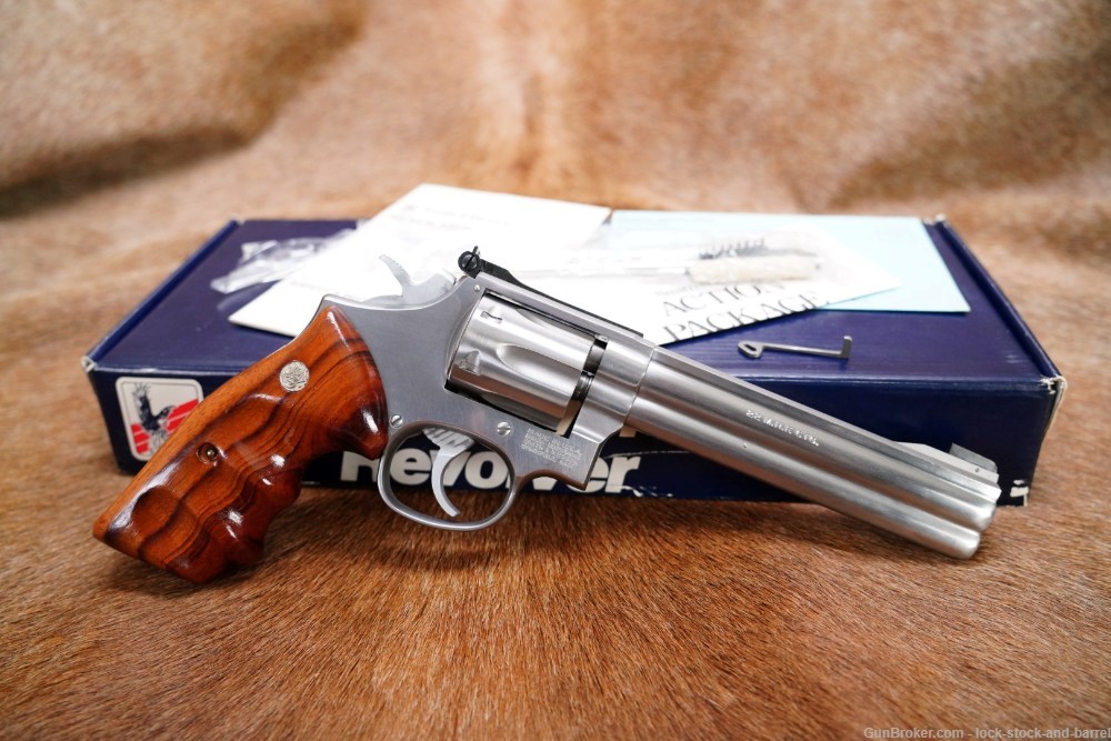 Smith & Wesson S&W Model 648 103668 .22 WMR 6" DA/SA Revolver & Box 1991-img-2