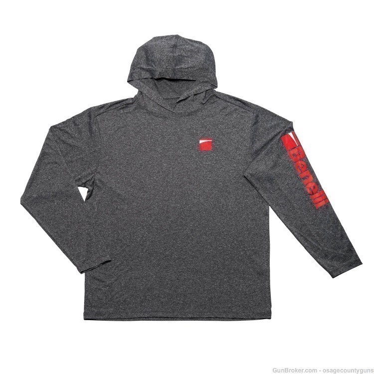 Benelli Perfection Hoodie, Athletic Heather - XL - Brand New-img-0