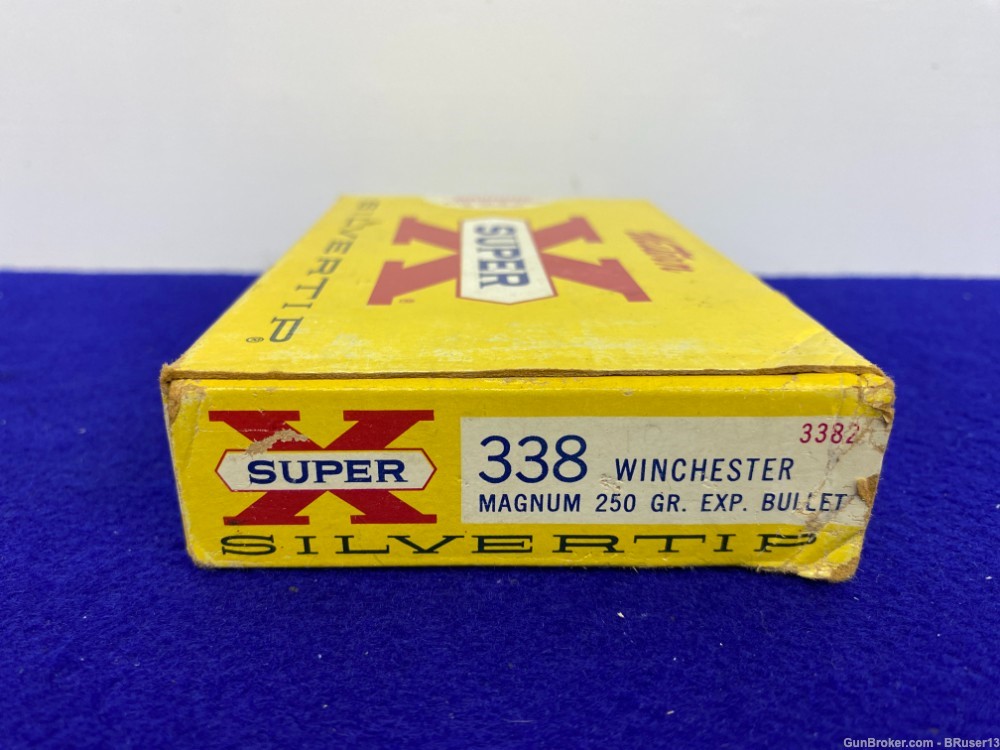  Western Super X Remington .338 Win mag 40 Rds * VINTAGE COLLECTORS AMMO *-img-4
