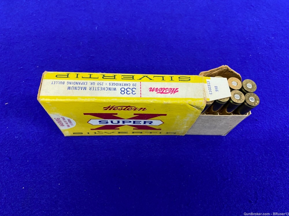  Western Super X Remington .338 Win mag 40 Rds * VINTAGE COLLECTORS AMMO *-img-17