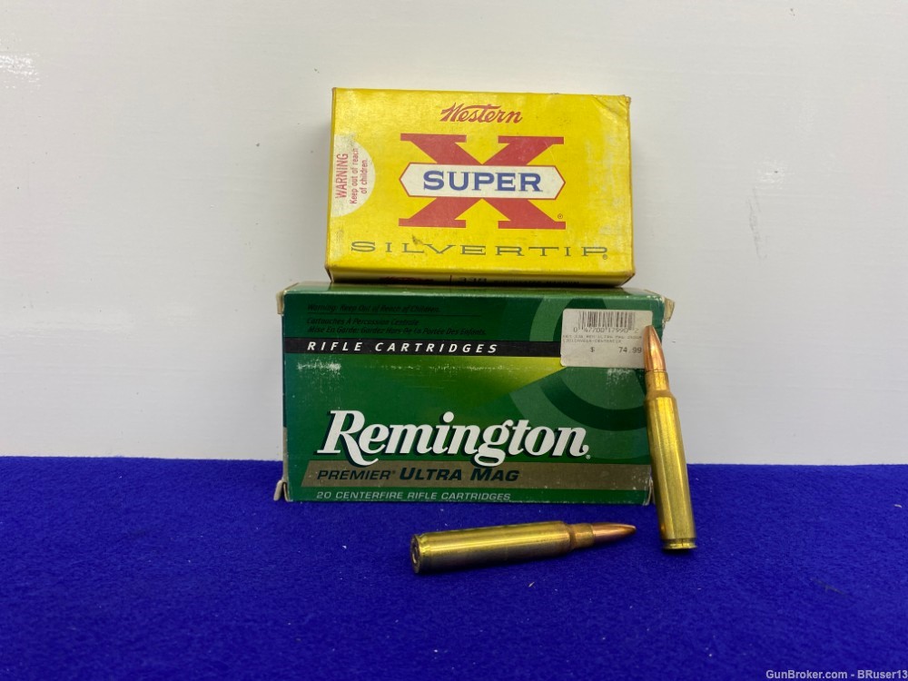  Western Super X Remington .338 Win mag 40 Rds * VINTAGE COLLECTORS AMMO *-img-0