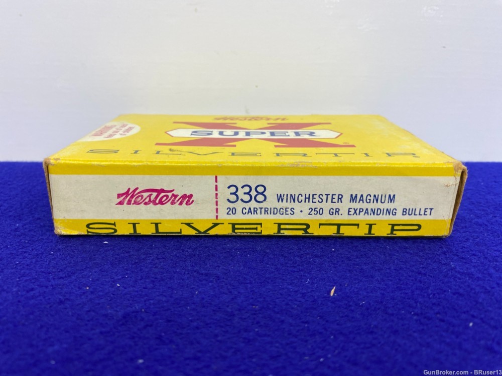  Western Super X Remington .338 Win mag 40 Rds * VINTAGE COLLECTORS AMMO *-img-3