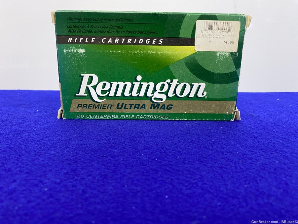  Western Super X Remington .338 Win mag 40 Rds * VINTAGE COLLECTORS AMMO *-img-10