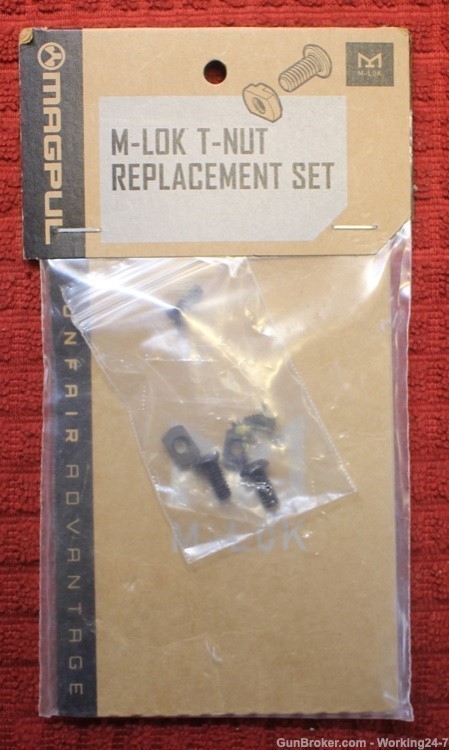 Magpul MAG615-BLK M-LOK T-Nut Replacement Set Chromoly Steel Black-img-0