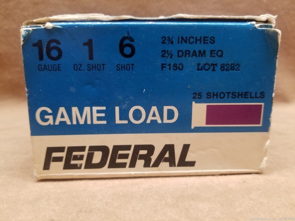 Federal 16GA Game Loads Vintage -img-2