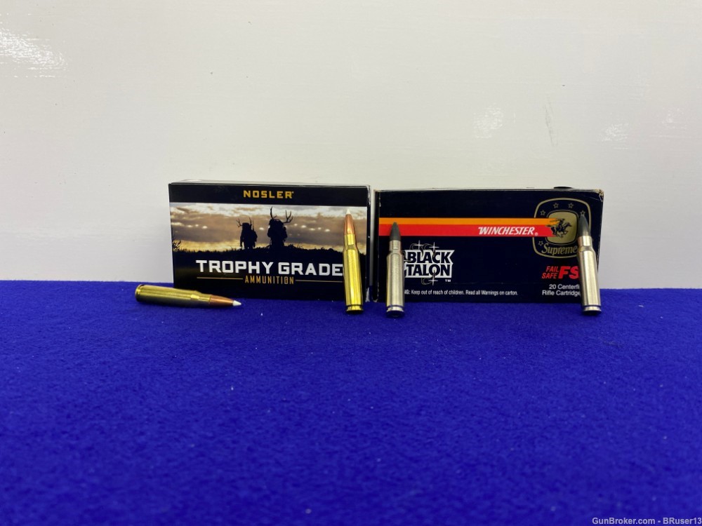 Winchester Black Talon Nosler Trophy .308 Win 40 Rds * POWERFUL ACCURACY *-img-0
