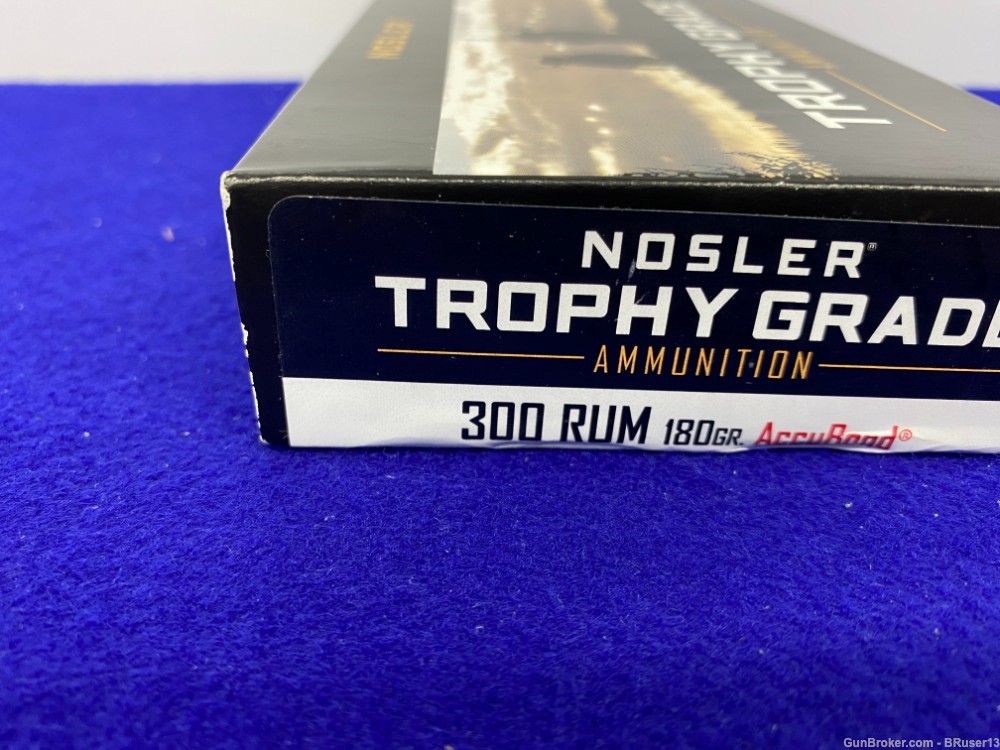 Nosler Trophy Grade 300 Rum 20 Rounds * POWERFUL ACCURACY *-img-7
