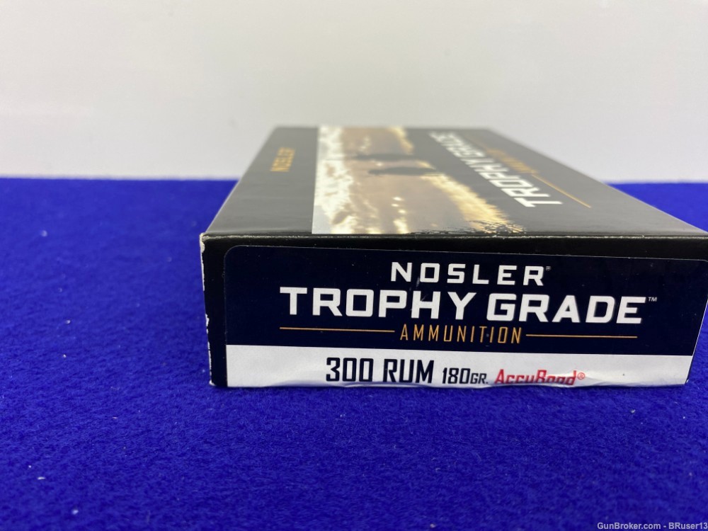 Nosler Trophy Grade 300 Rum 20 Rounds * POWERFUL ACCURACY *-img-5
