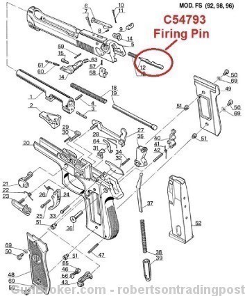 Beretta 92S 96 Any 90 Series Firing Pin C54793-img-3