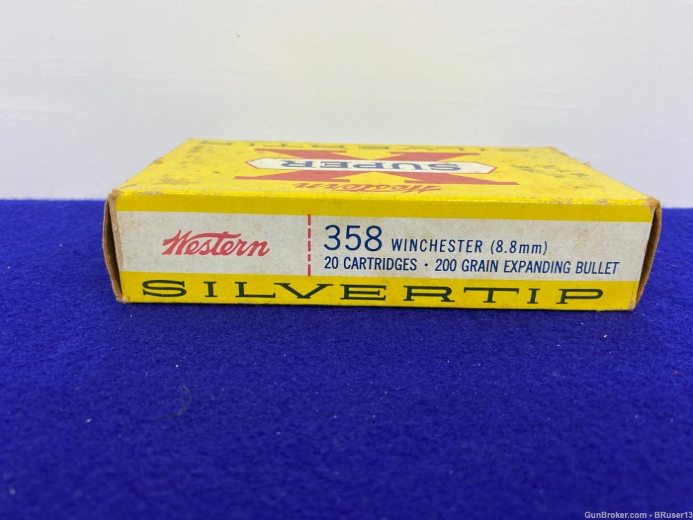 Vintage Winchester Western SuperX 358Win 20 Rds *GREAT COLLECTORS ADDITION*-img-5