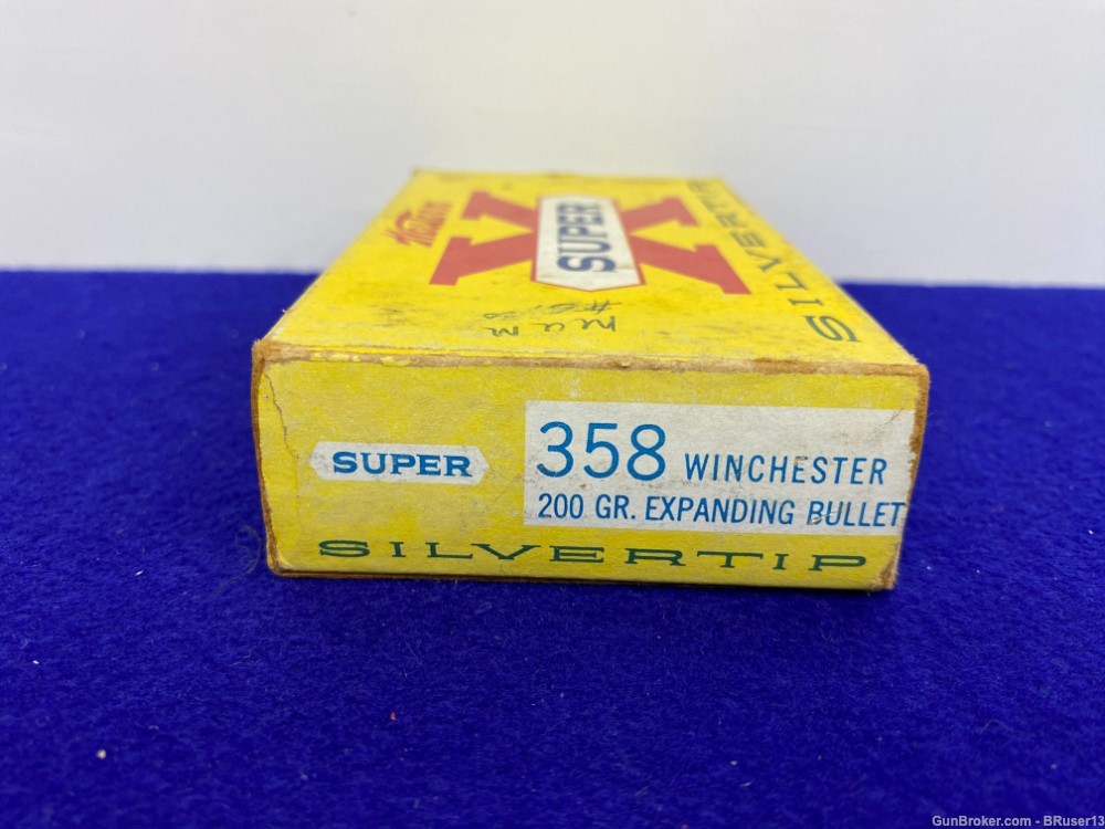 Vintage Winchester Western SuperX 358Win 20 Rds *GREAT COLLECTORS ADDITION*-img-6