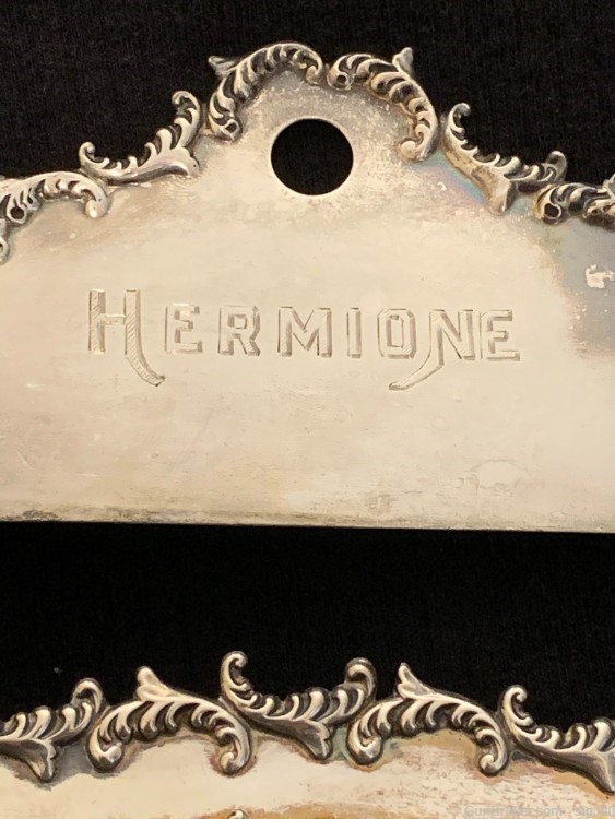 ANTIQUE VICTORIAN HERMIONE NO. 495 STERLING SILVER CARD HOLDER, 122 GRAMS-img-1