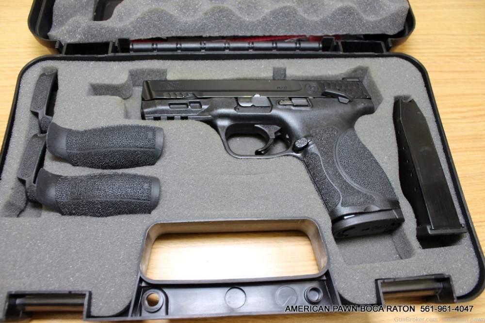 091117 smith & wesson m&p40 m2.0 compact 4" brl cal 40 pistol w/bx 2mg's -img-1
