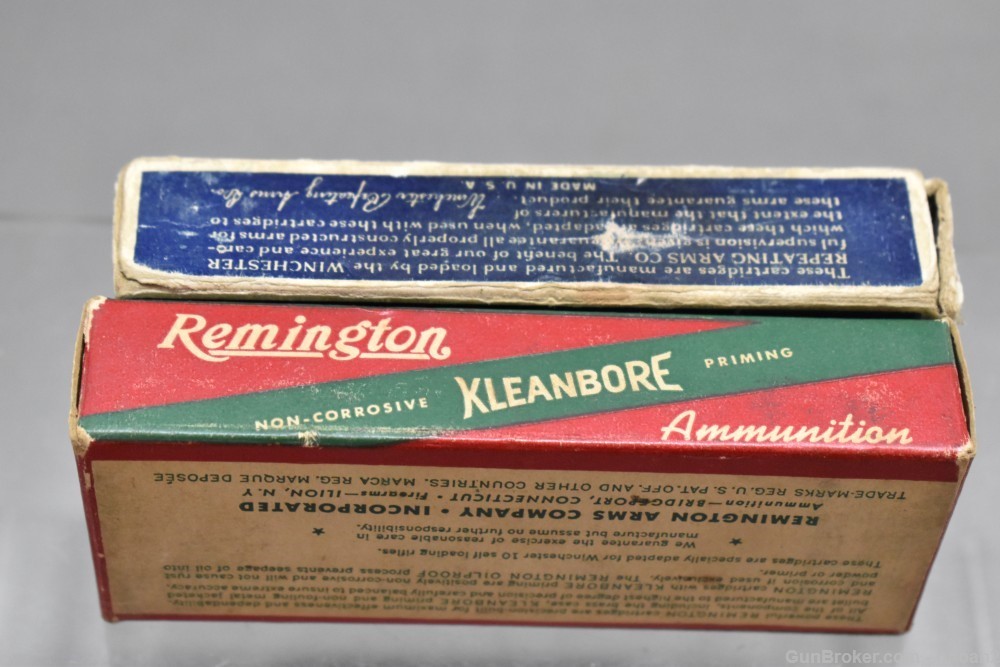 2 Full Boxes 40 Rds Vintage 401 Winchester Self Loading WSL Remington Win -img-4