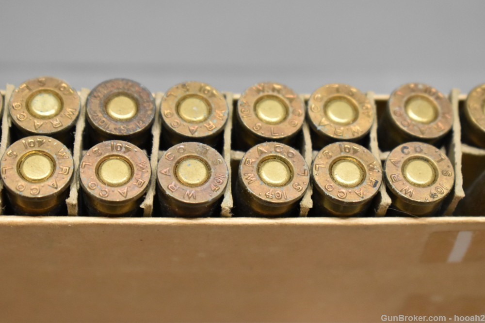 2 Full Boxes 40 Rds Vintage 401 Winchester Self Loading WSL Remington Win -img-13