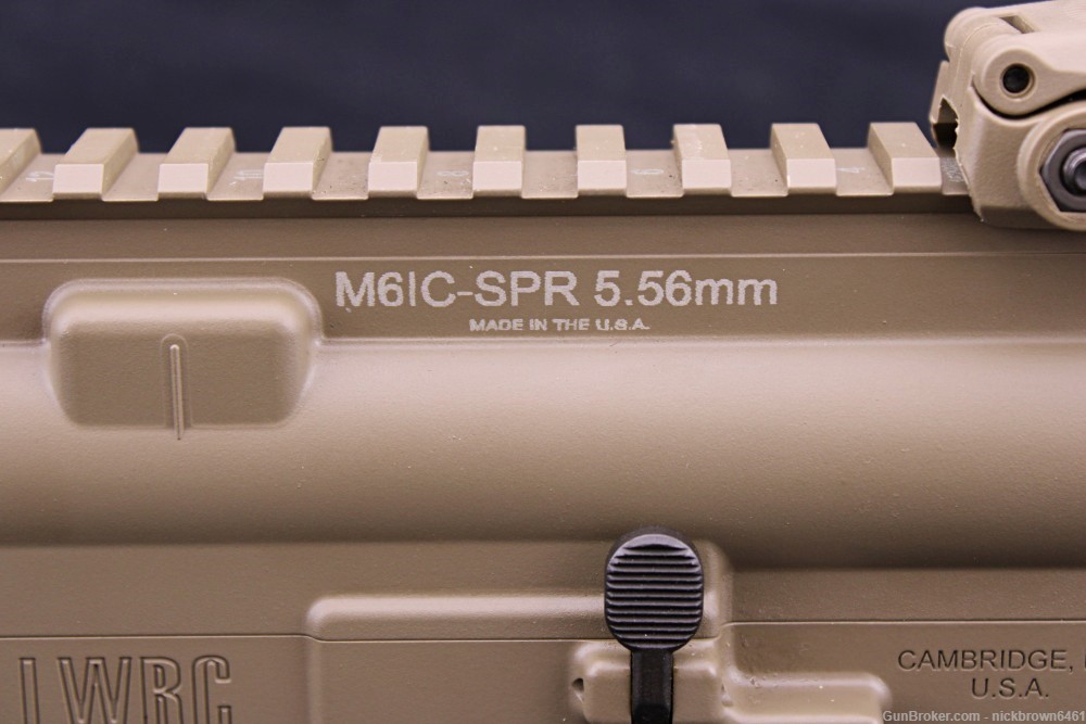 LWRC M6IC-SPR 5.56 NATO 16” BBL FDE 30+1 CAP PISTON W/ BOX AND SOFT CASE-img-24