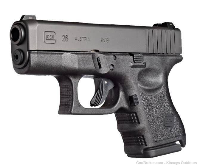 Glock G26 Gen3 Pistol 9mm 3.43 in Black 10+1-img-0