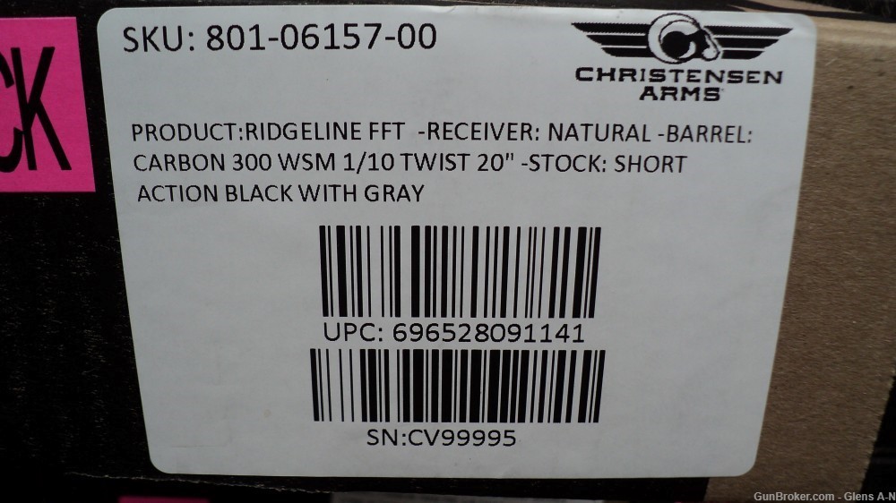 NEW Christensen Arms Ridgeline FFT 300 WSM 20" Stainless Green 8010615700-img-13