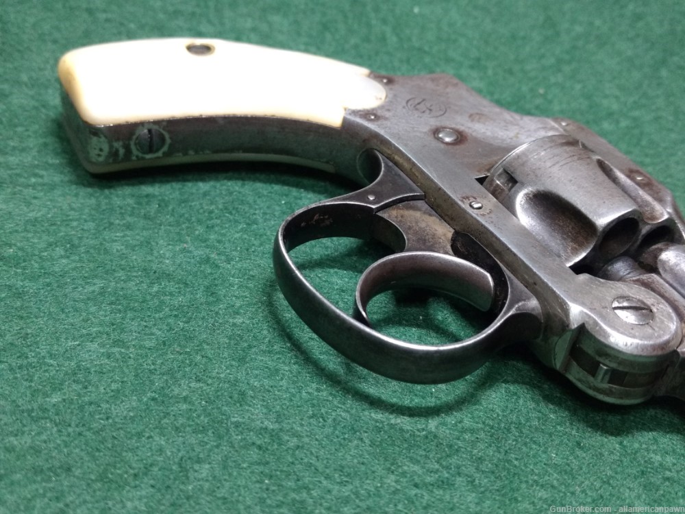 Smith & Wesson Hammerless 1st model Revolver .32 S&W Lemon Squeezer-img-13