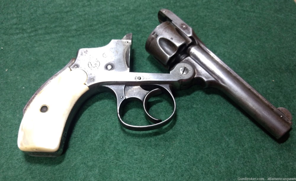 Smith & Wesson Hammerless 1st model Revolver .32 S&W Lemon Squeezer-img-6