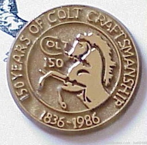 150 Years Of Colt Craftsmanship Pin 1836-1986-img-0