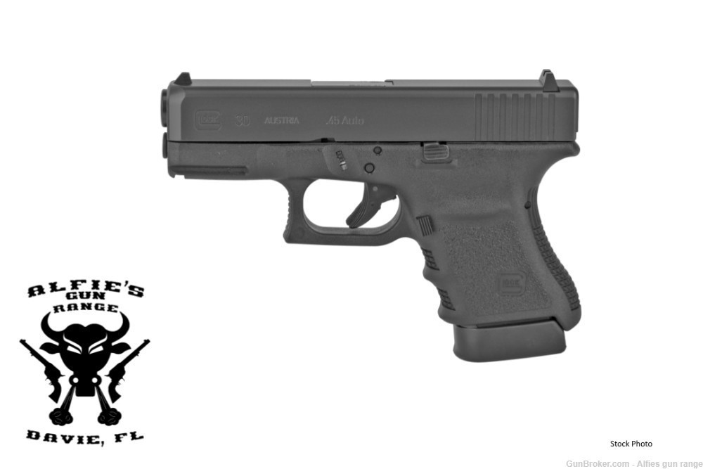 Glock 30SF GEN3 BLACK .45 ACP 3.78" BARREL 10-ROUNDS FIXED SIGHTS- PF305020-img-0