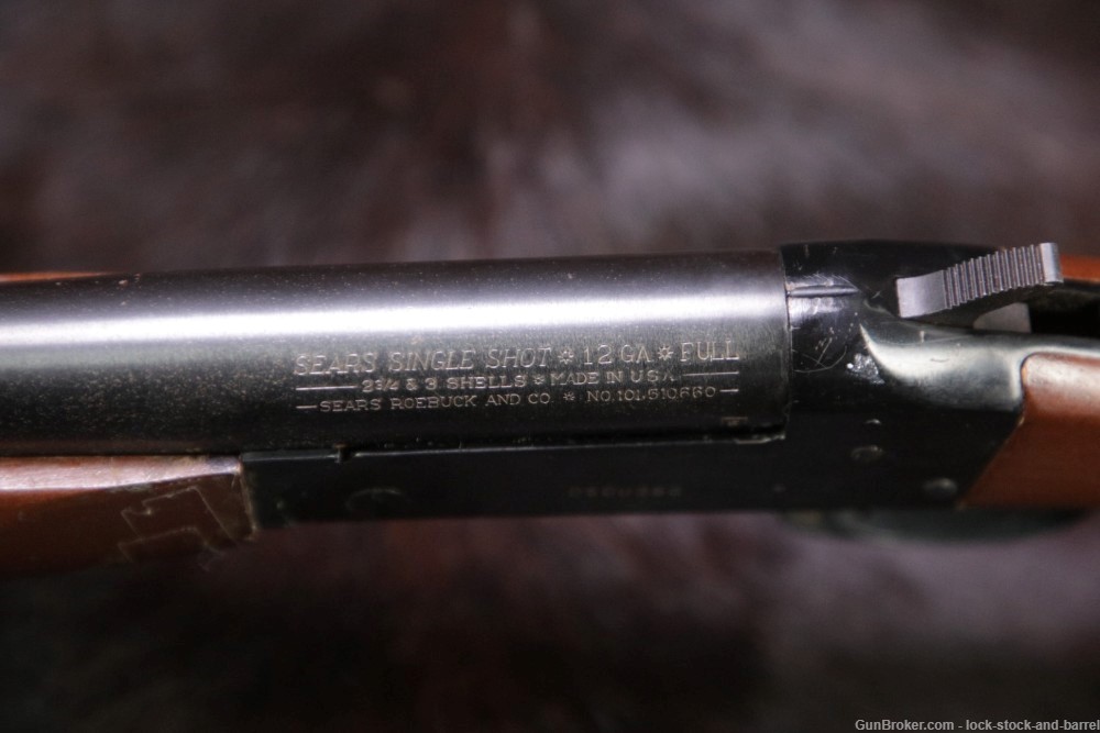 Sears Stevens Model 101.510660 12 GA 28.25” Single Shotgun, MFD 1980-img-22